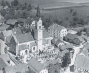Hartkirchen Luftbild Ortskern 1957